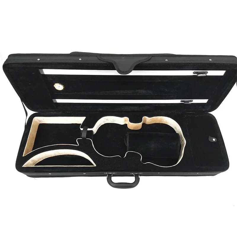 Premium Oxford cloth violin, black beige foam, square case, square case with moisture meter