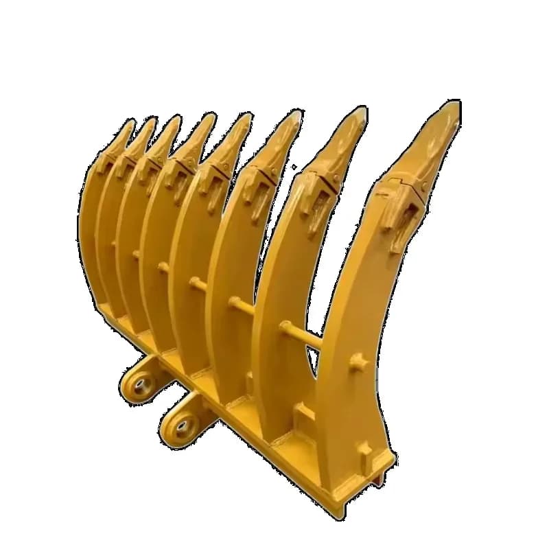 Hot Sale Root Rake Grapple 1-50Ton Excavator Ripper Rake for Digging Bucket