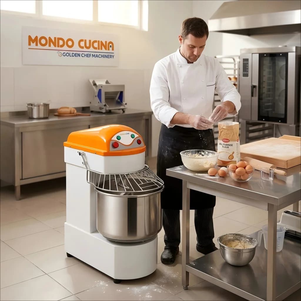 50kg Commercial Dough Mixer Pizza Spiral Mixer Sprial Dough Mixer