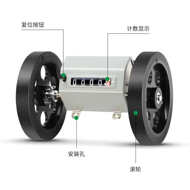 roller type meter counter meter number and yardage mechanical running code meter  rolling cloth winder