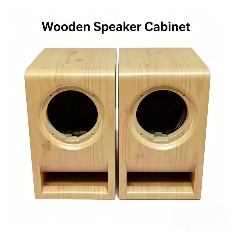 2-inch 3-inch 4-inch Maze Wooden Speakers Are Customized, Computer Desktop Empty Box, Bookshelf, and A Pair of Stereos Are DIY.