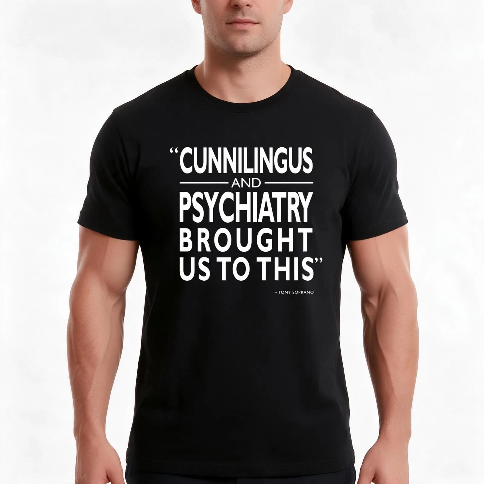 Cunnilingus and Psychiatry T-Shirt, Summer Casual Cotton Tee, Oversized Streetwear Tops, Vintage Graphic Print, Unisex Men Women