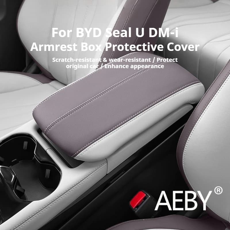 AEBY For BYD Seal U DM-i 2020-2025 Car Armrest Cover, Waterproof Console Protector, Easy Installation Car Interior Accessories