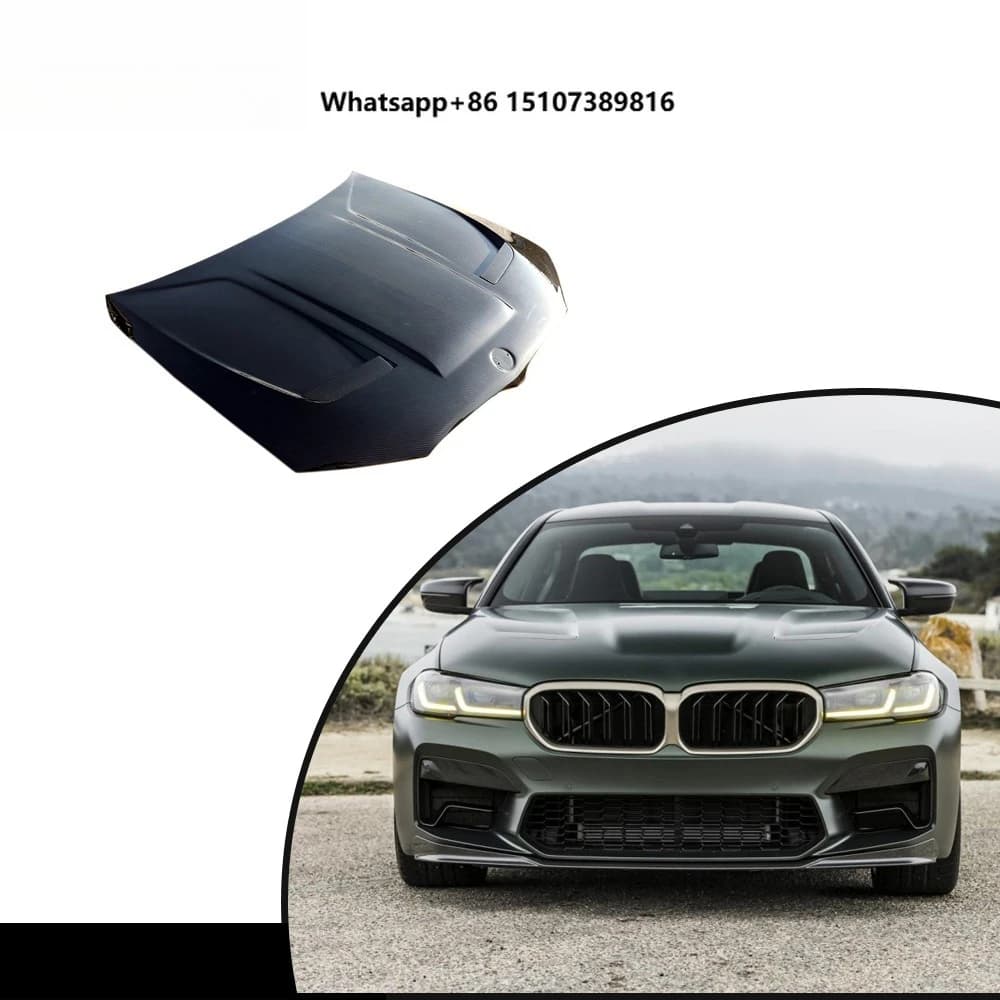 Carbon Fiber Car Bonnet Hood Covers Engine Hood for F90 M5 Sedan 4-Door 2018-2022