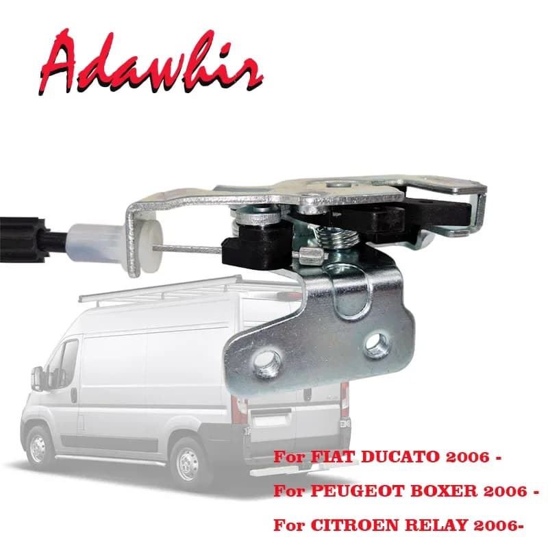 Car Rear Lower Left Door Lock Catch Cable for Fiat Ducato for Peugeot Boxer for Citroen Relay 2006-ON 1345734080 1379732080