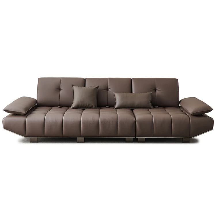 #Italian Luxury Living Room Sofa Minimalist Style Ultra-Wide Seat Removable Backrest Adjustment Convertible Luxury Sofa