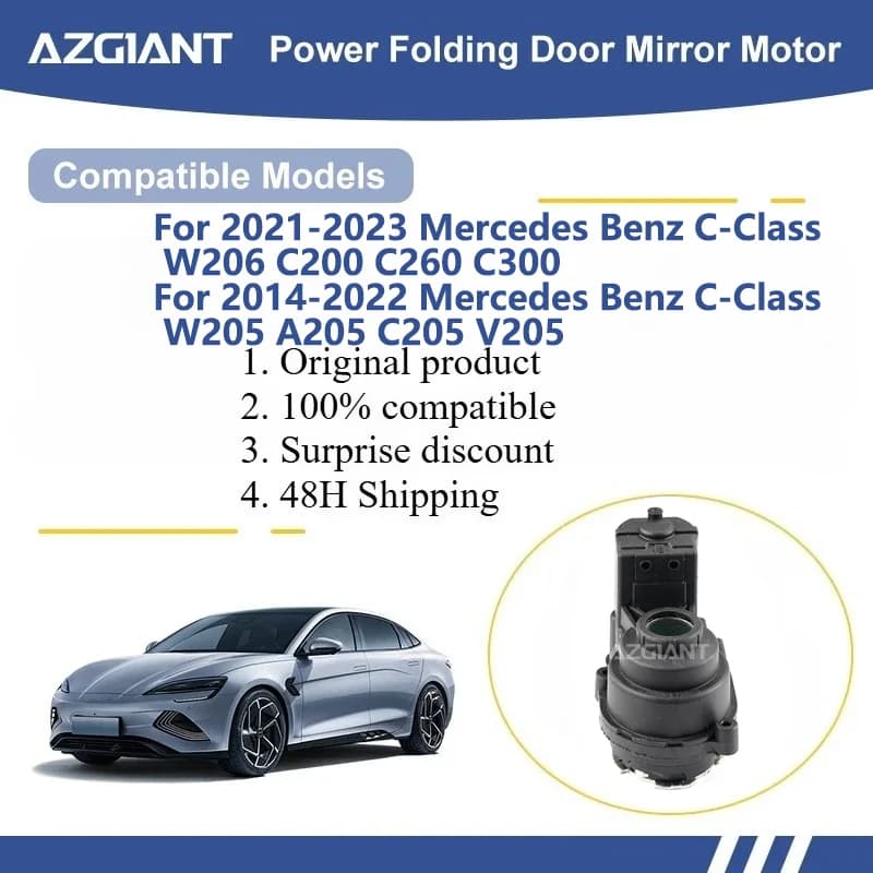 AZGIANT For Mercedes Benz CLS Class W257 AMG/C-Class W206 C200 C260 C300/W205 A205 C205 V205 Rearview Mirror Folding Motor