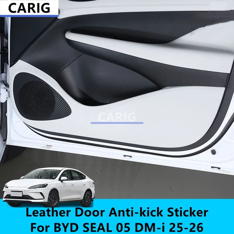 For BYD SEAL 05 DM-i 25-26 Leather Door Anti-kick Sticker Modified Car Interior Protection Film Modification Accessories Refit