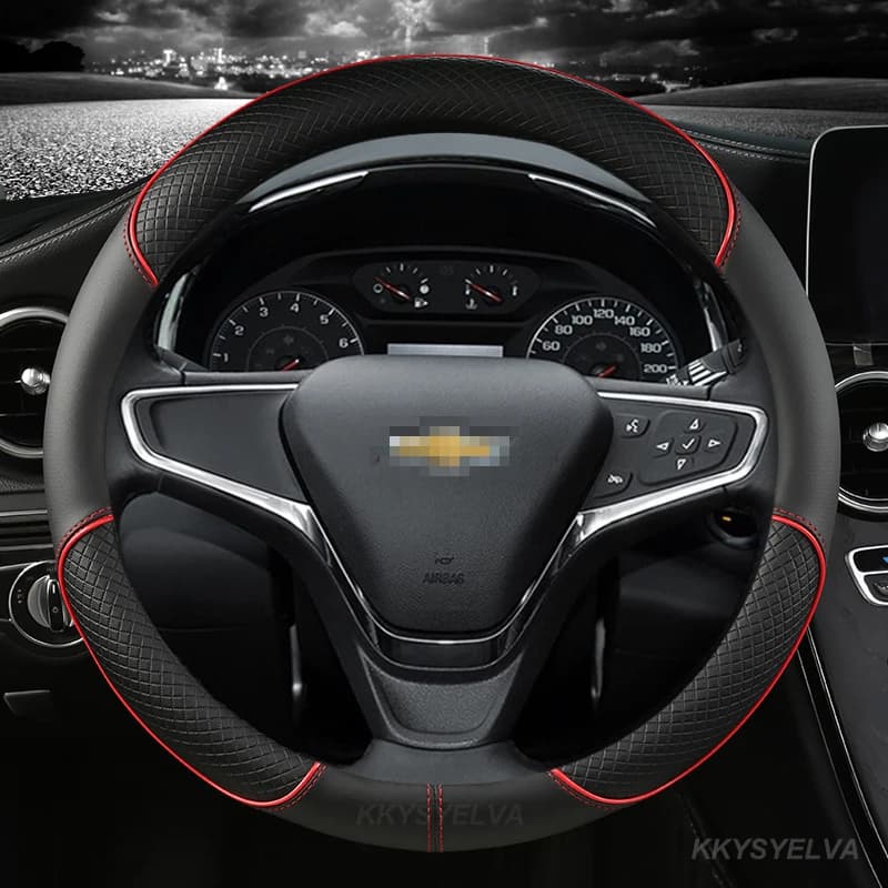 Car Steering-wheels Cover 37 38cm 15" for For Holden Chevrolet Cruze Malibu Sail Spark Captiva Equinox Trax/Tracker AVEO Lova RV