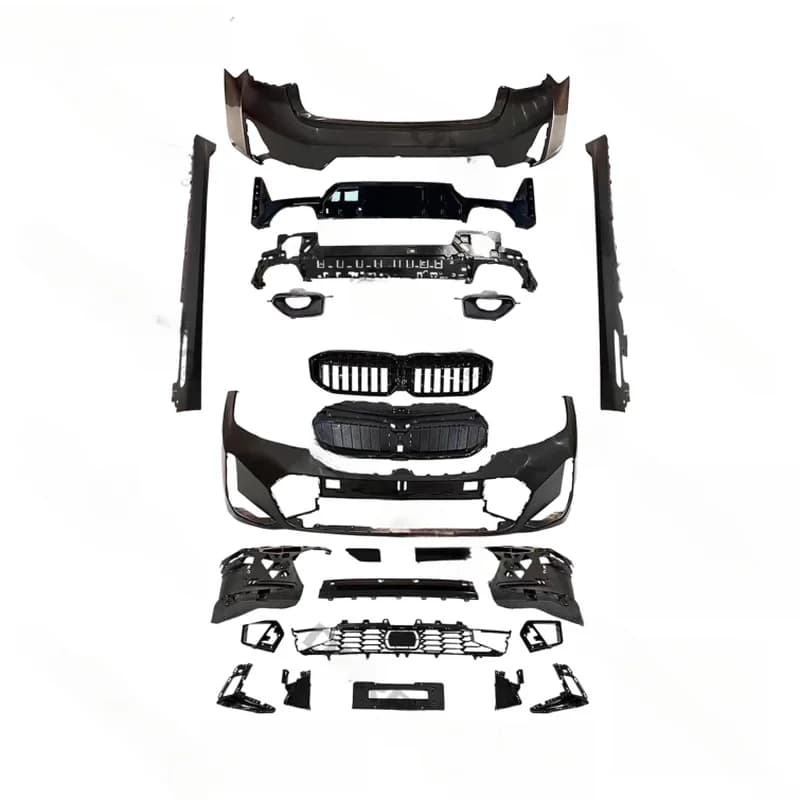 High Quality 3 Series G20 LCI MT Style Upgrade Body Kit Front Rear Bumper Side Skirt Auto Exterior Conversion Accessories