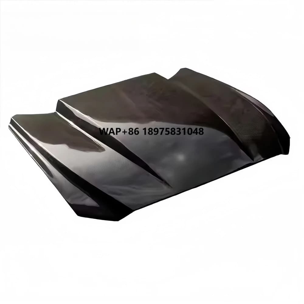 CARBEN New Carbon Fiber Hood for Mustang 2015-2023 GT350 GT500 Upgrades Enhancement Bolt-On Carbon Black