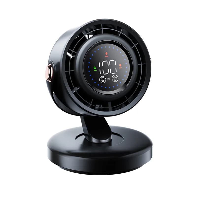 New mini desktop fan office home light sound no punching charging kitchen wall hanging small fan