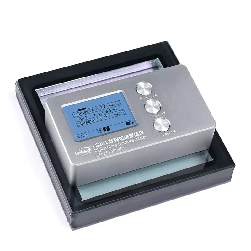 Pro Grade Digital Glass Thickness Tools LS201 Digital Glass Thickness Meter Hollow Glass Thickness Gauge