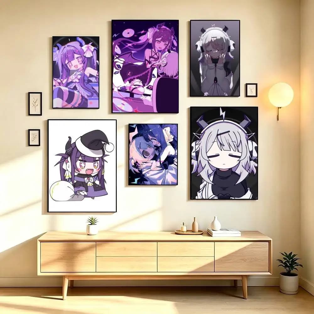 G-Game Qtie Yunyun Syndrome Poster High Quality Dorm Living Room Aesthetic Wall Decoration Painting Stickers Gift