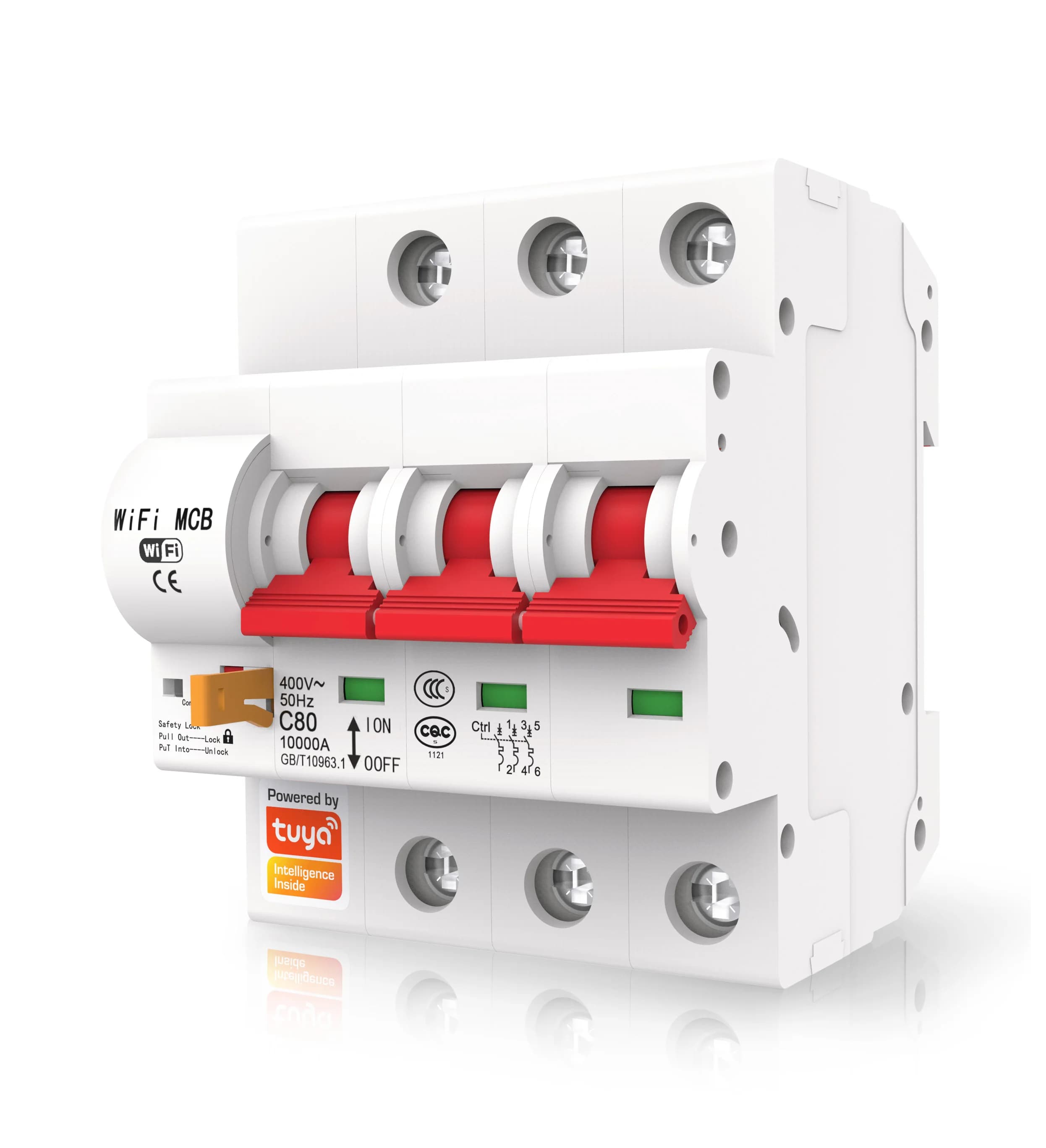 High Quality 3P   Switch Wireless Connectivity MCB Circuit Breaker With  Smart App PST-MCB-3P