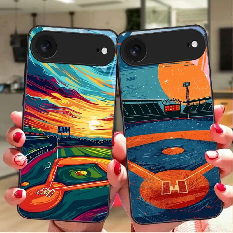 Sports and Nature Map For iPhone 11 Pro 12 13 mini 14 15 Pro Max 16 E 17 Air XS Max XR 8 7 Plus SE 5 6 Black Glass Phone Case