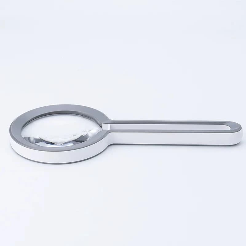 Handheld High-Definition Acrylic Reading Magnifier Glass with Cutout Handle Loupe Helping Hands Magnifying Glasses