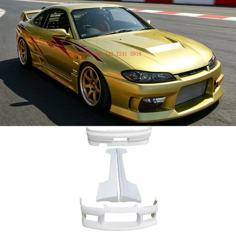 Fit For  Body Kit Front Rear Bumper Side Skirts Exterior