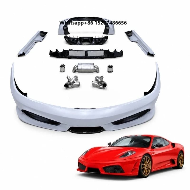 Upgrade to 430  Wet Carbon Fiber Body Kit Front Rear Bumper Side Skirts