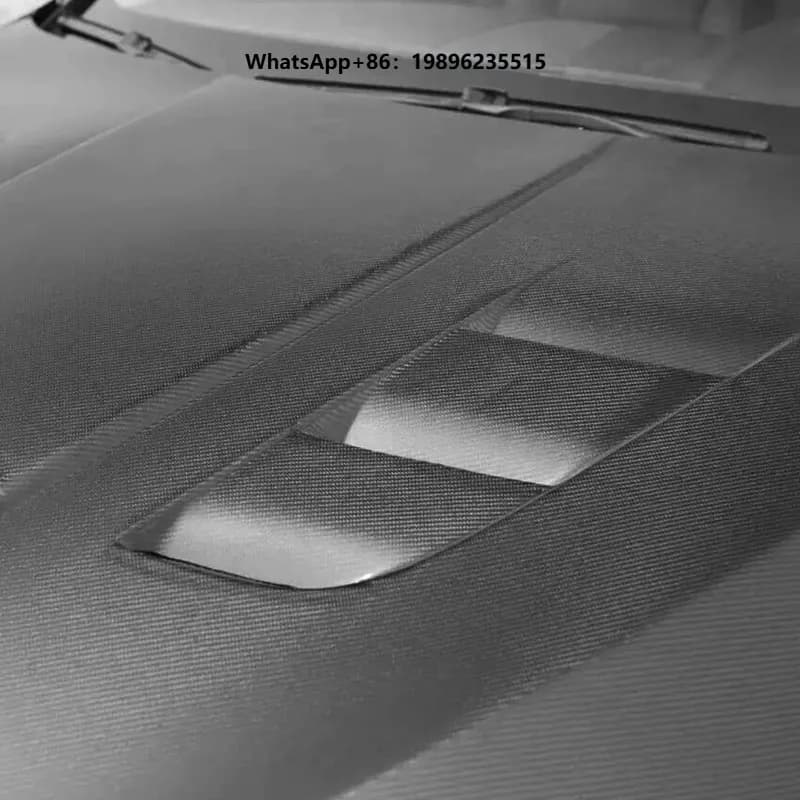 F10 Hood Bonnet Cover Carbon Fiber Engine Hoods Replacement for  2011-2017 5 Series F10 M Style Front Bonnet Hood Car Parts