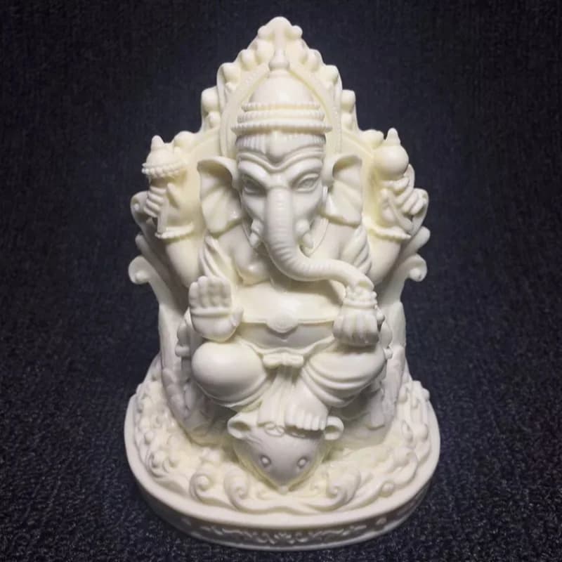 4.6" Asian Elephant God Buddha Figure Statue Resin Art Sculpture Statue