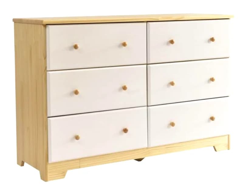 xx-Wood Chest of 6 Drawers Bedroom Dresser  with Large Storage for Bedroom*