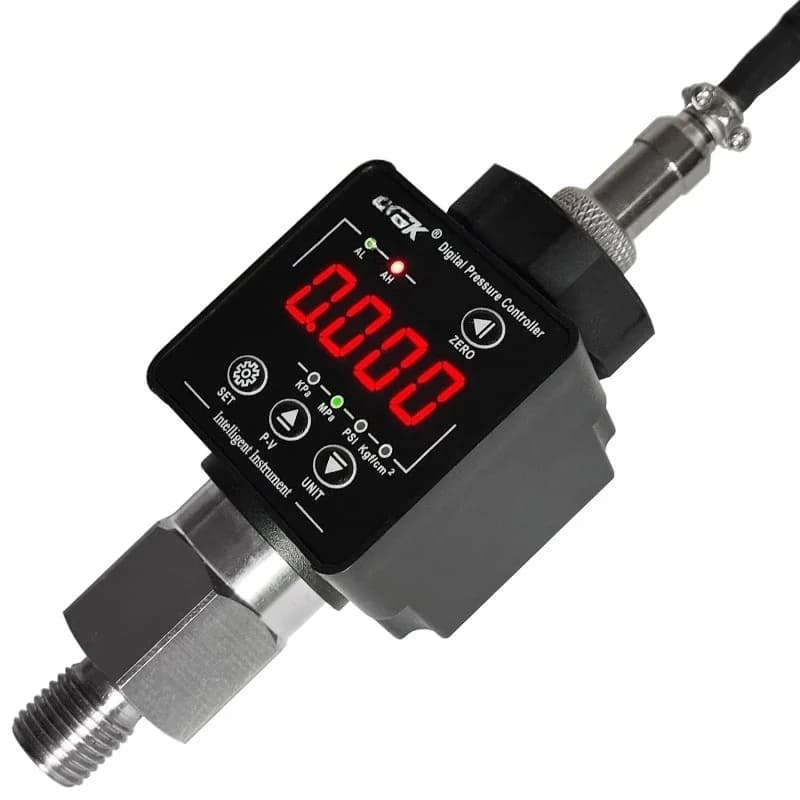 Intelligent digital pressure switch controller PNP/NPN/4-20mA/RS485 sensor water vapor oil negative pressure