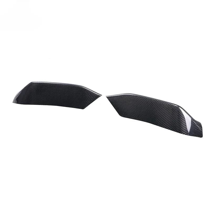 'M Type Carbon Fiber Front Bumper Upper Flaps Trims For BMW F80 M3 F82 F83 M4