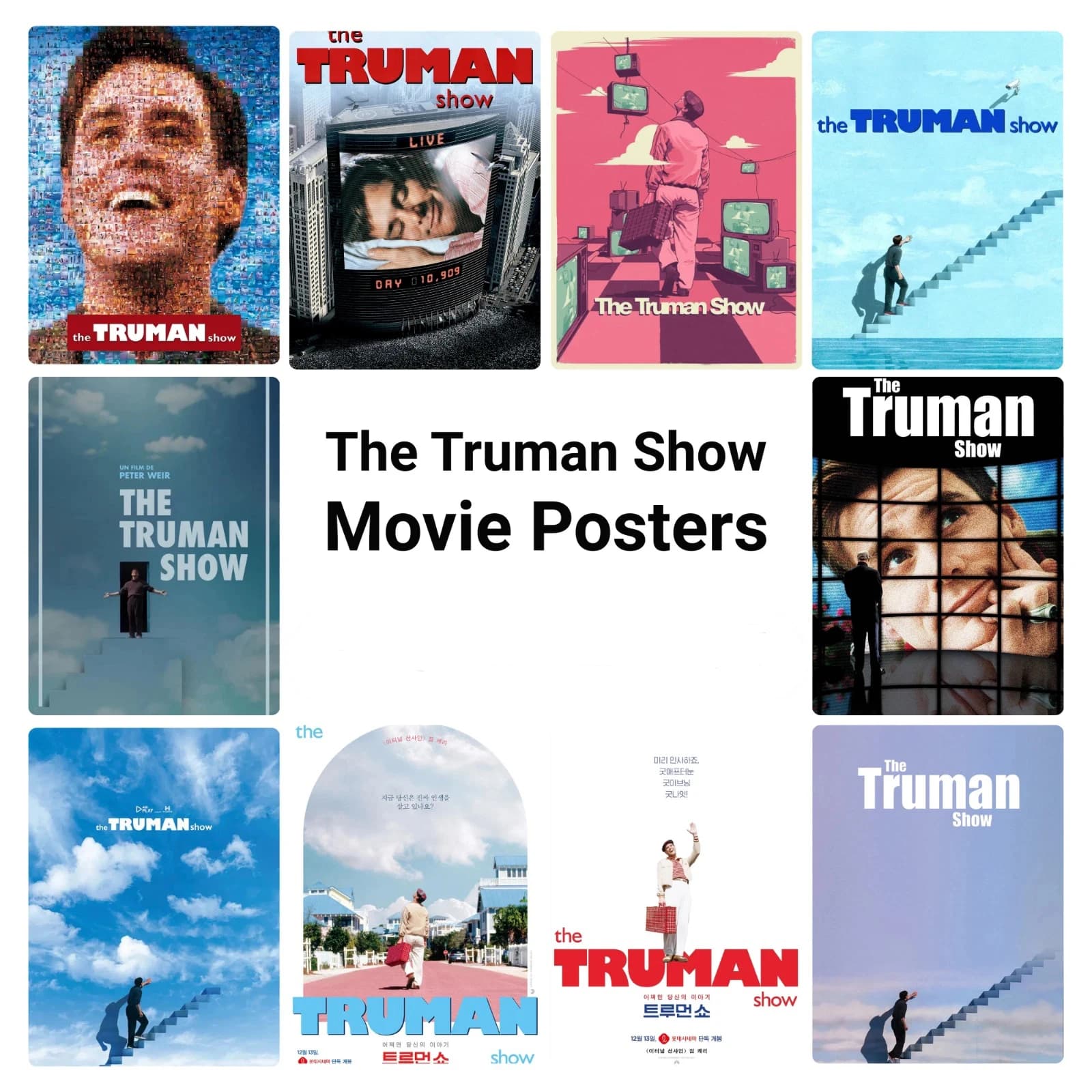 The Truman Show (1998) Movie, Print Art Canvas Poster,Living Room , Home Wall Decor Picture