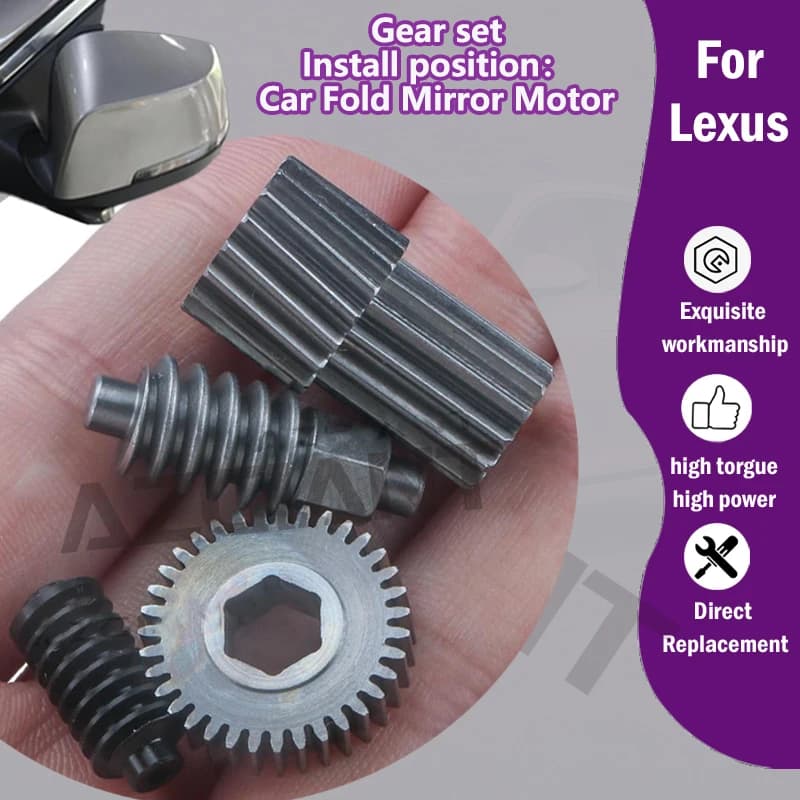 1/5PC Car Rearview mirror folding inner motor 35/13/17T gear set For Lexus LS430 UCF30 GS300 GS430 GS460 GS350 GS450h ES300 XV30