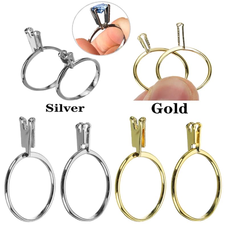1/4pcs Ring Holder Gemstone Tools Holder For Jewelry Loose Clip Holding Claw Holder Display