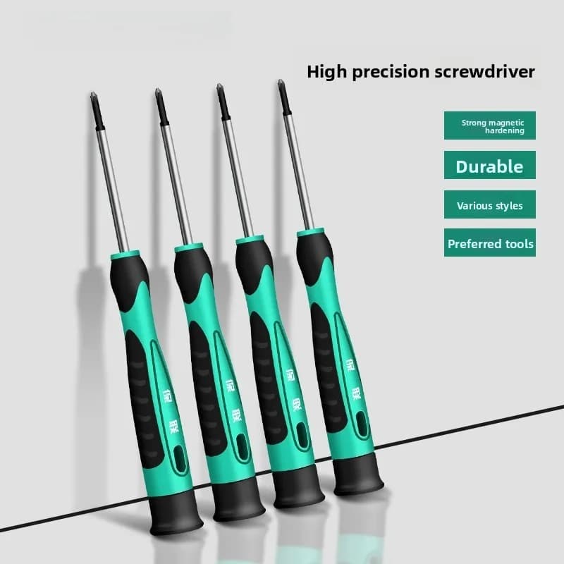 JZD Magnetic Screwdriver Set with Flathead Phillips and Pentagonal Blades Ideal for Mobile Phone Watch and Glasses Fixing