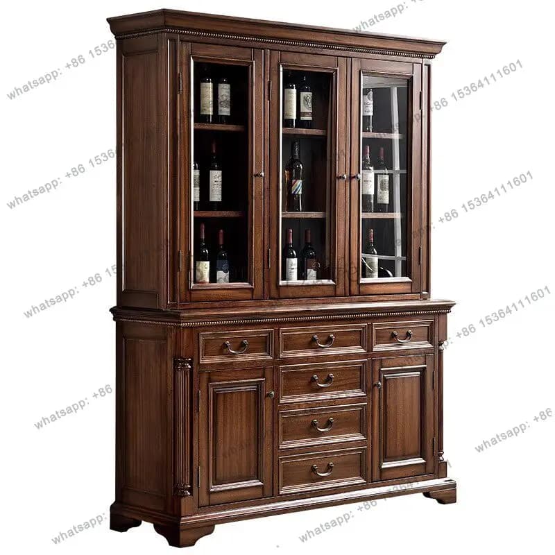 American black walnut side cabinet living room against the wall dining room combination storage cupboard