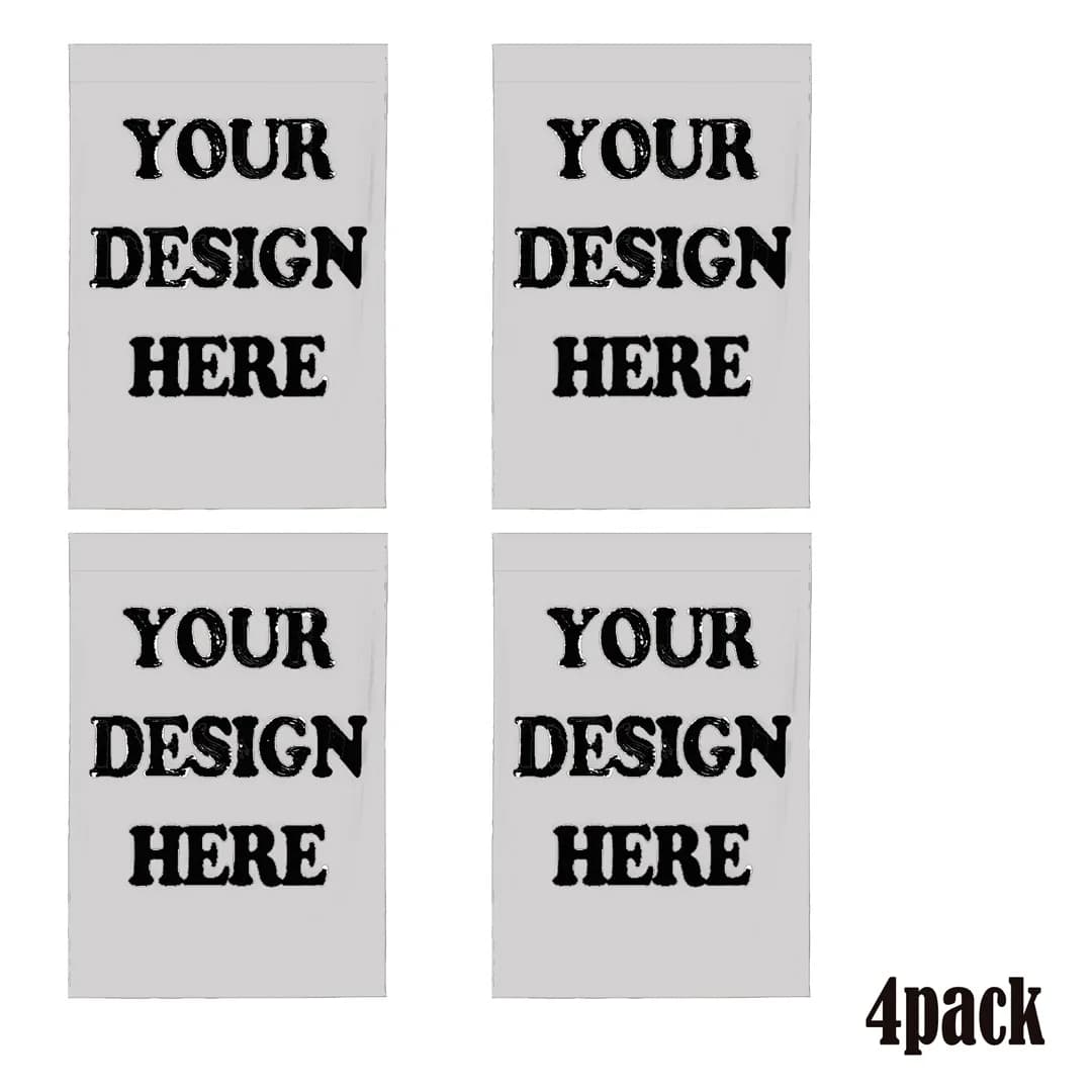 Custom 4pcs Double-Sided Garden Flag(NO FLAGPOLE), Polyester Vertical Outdoor Yard Decor for Patio Lawn Pathway Farmhouse Decor