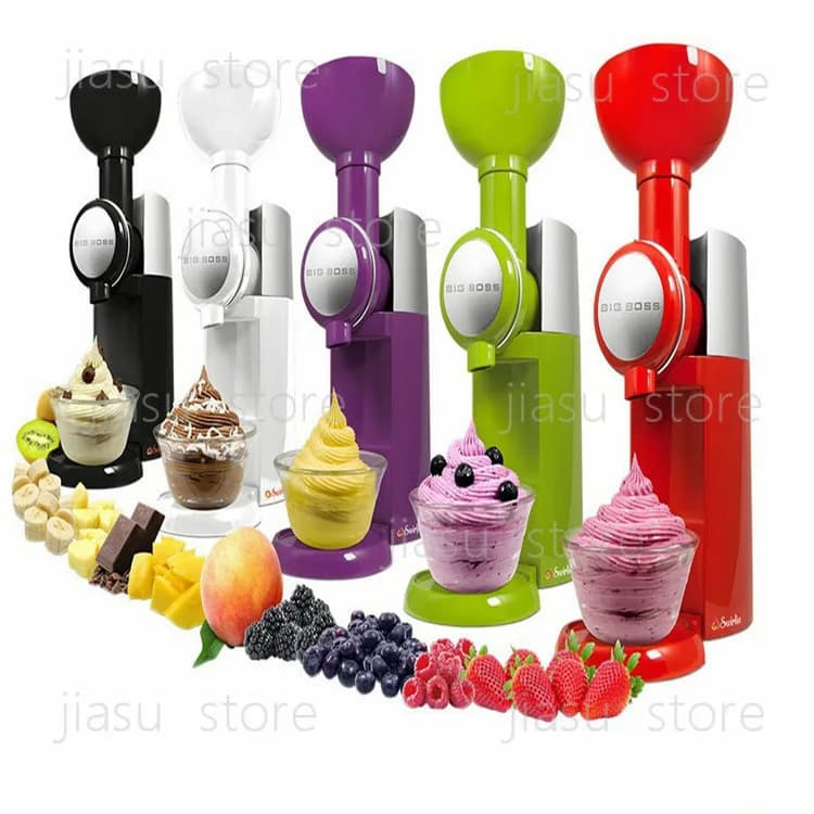 Multifunctional Fruit Ice Cream Maker Household DIY Frozen Dessert Machine Food Blender for Kitchen