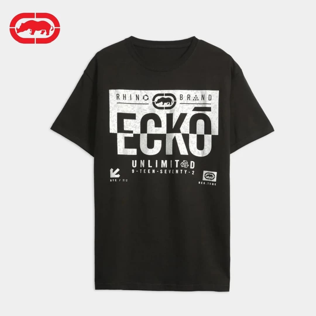 ECKO 2026 new color rhinoceros T-shirt, men's and women's street fashion pure cotton, hip-hop rap skateboard ECKO short sleeved