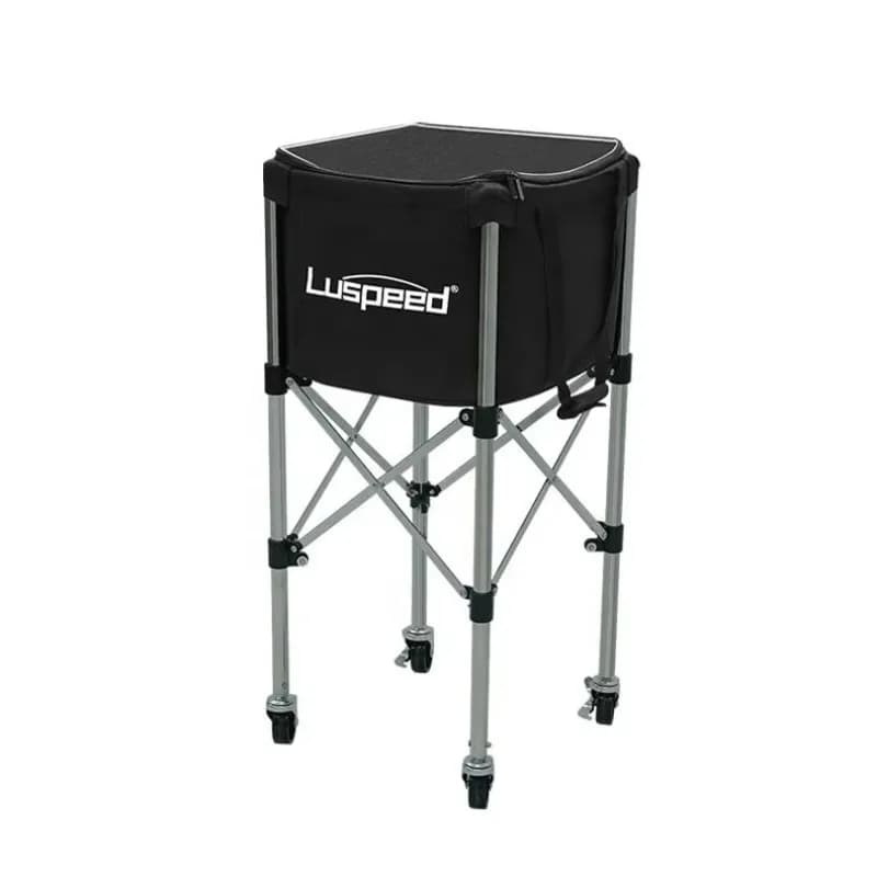 The Luspeed Durable Portable Lightweight Stainless Steel Foldable Tennis Tank Holds Over 200 Tennis Tennis Tanks