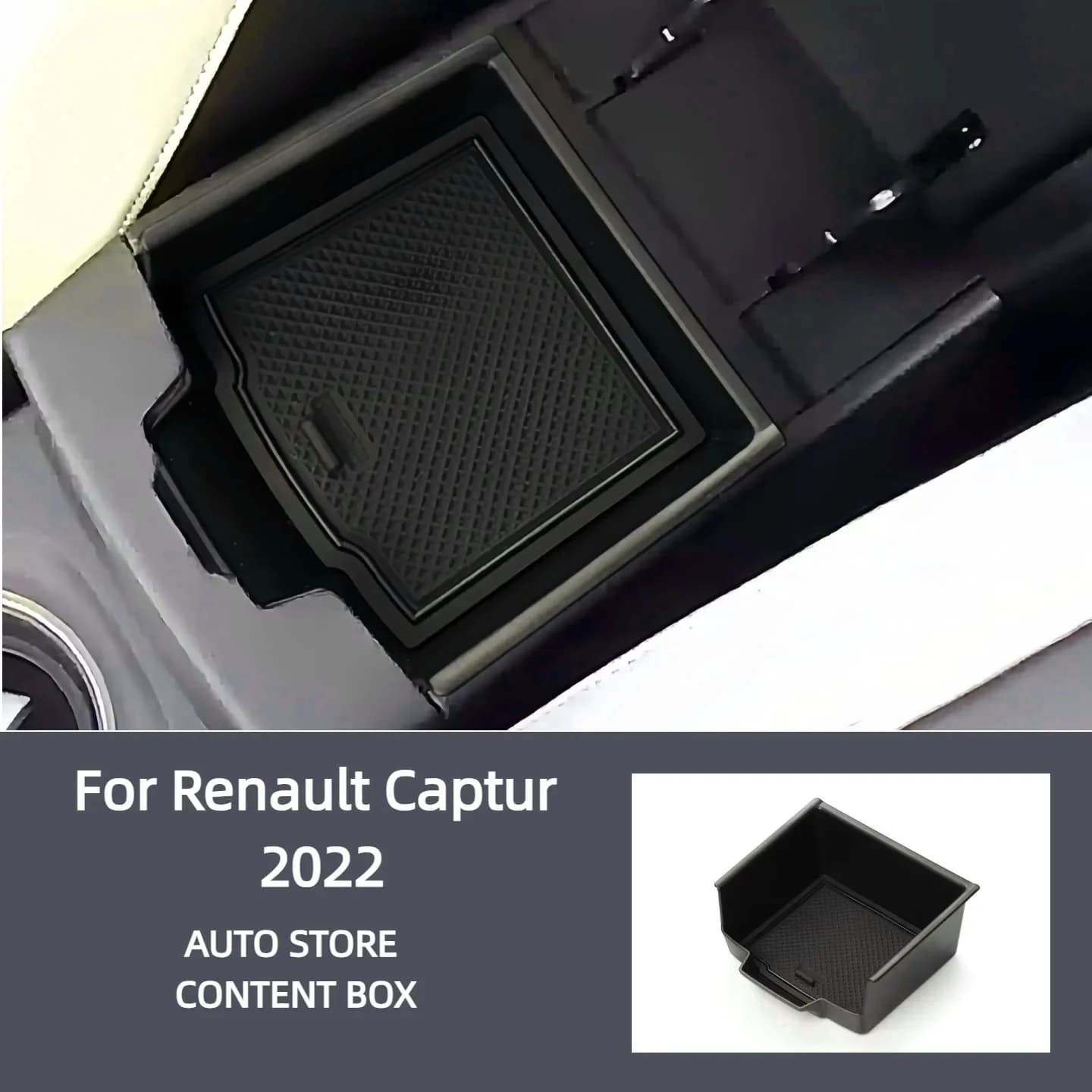 Suitable for Renault 2022 Captur center console storage box compartment divider decorative box