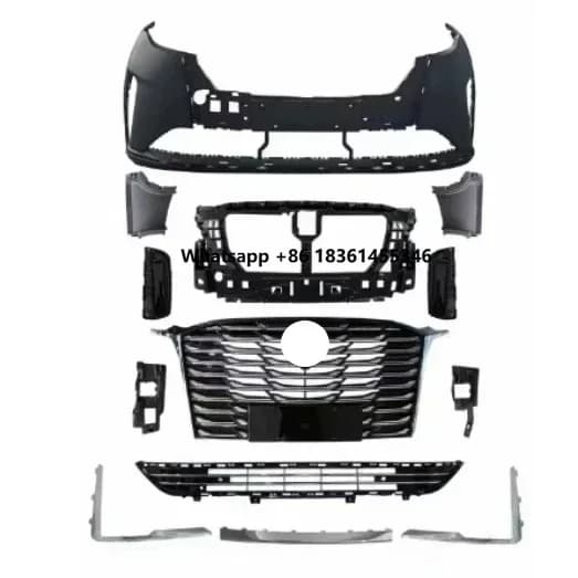 For  GL8-653T20 GL8-652T20 modified Front Rear Bumper Grill Mask Strip Trim Fog Lamp Frame Bottom Grille Assembly