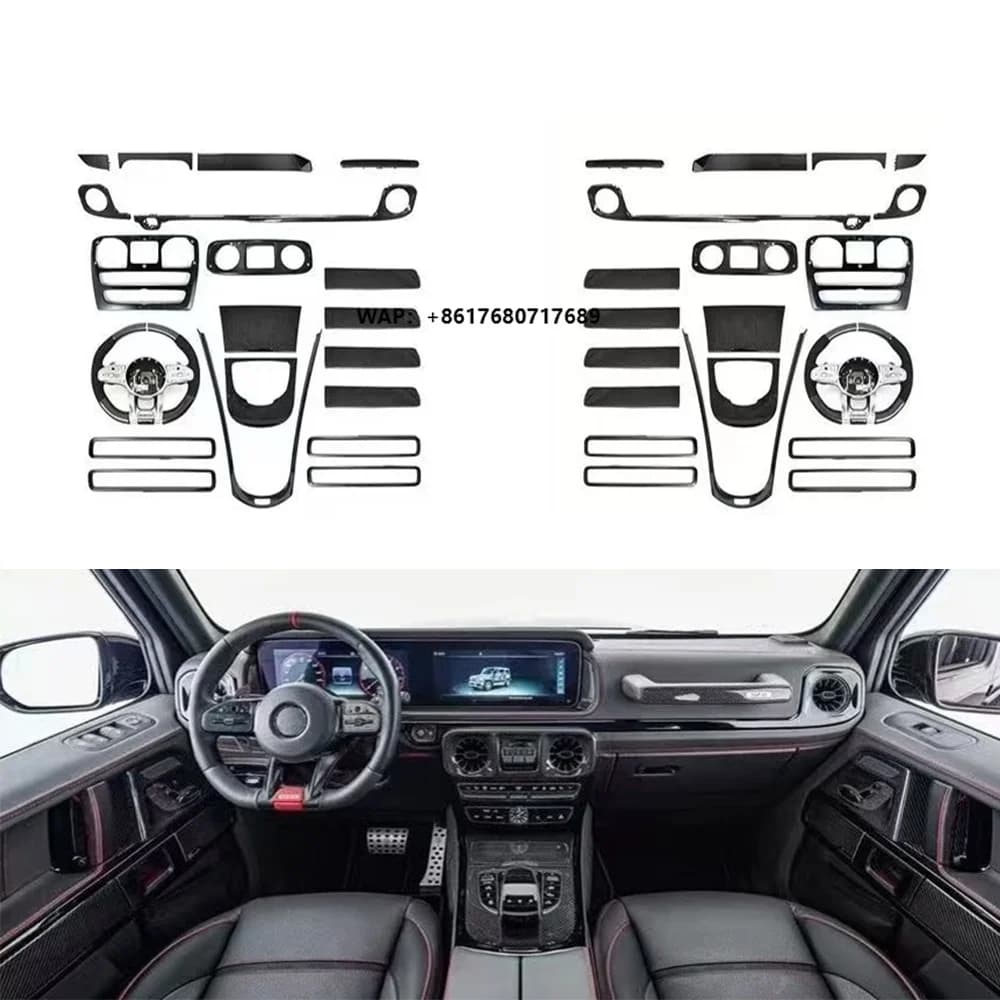 Dry Carbon Car Accessories Interior Kits 20pcs Set LHD RHD 10pcs for for  G Class G-Wagon Interior W464 2019-2024