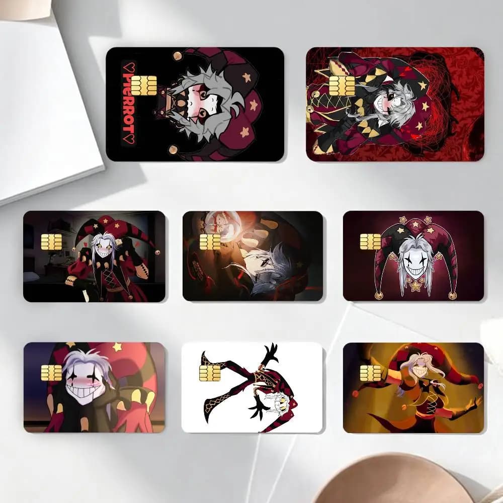TheFrea CircusPierrot StickersCredit Debit Card Film Skin Sticker Credit Card Skin Stickers For Bank Card Bus Metro Card Sticker