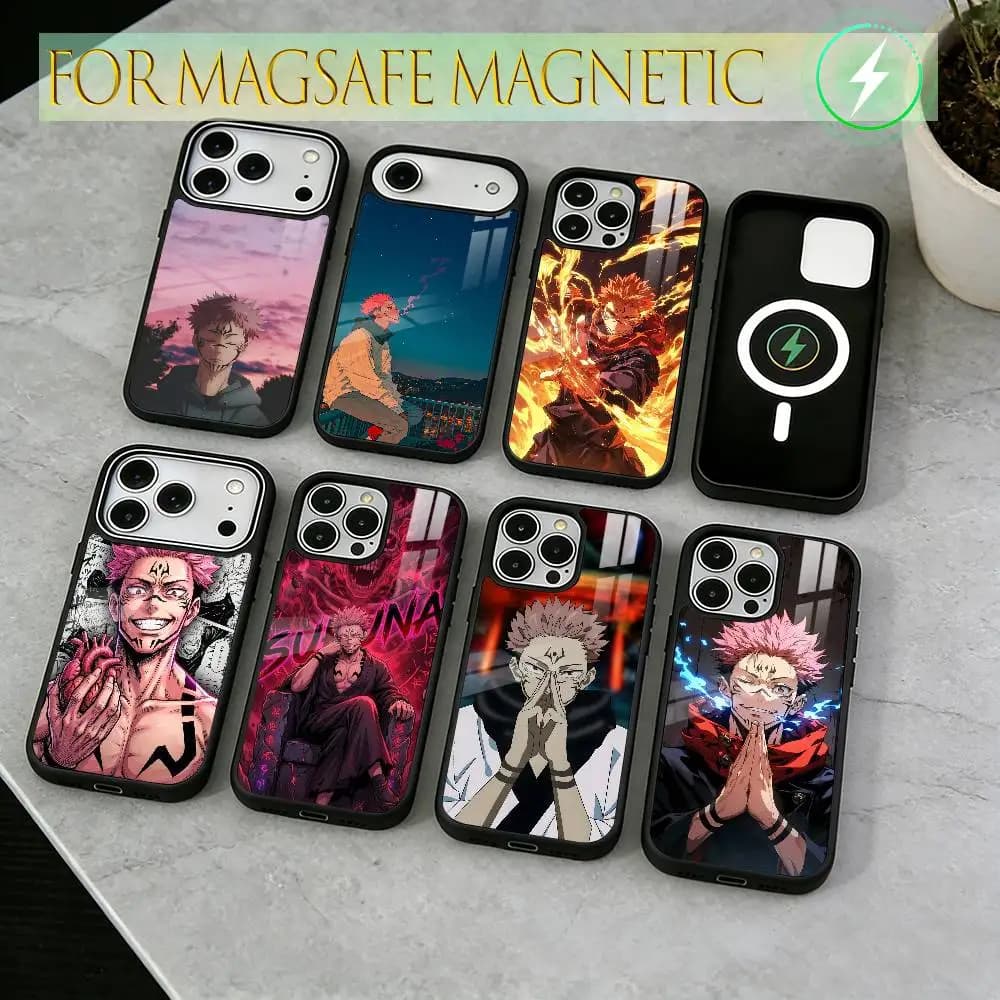 Itadori Phone Case For iPhone17,16,15,14,13,12,11 Plus,Pro Magnetic with Magsafe Wireless Charging