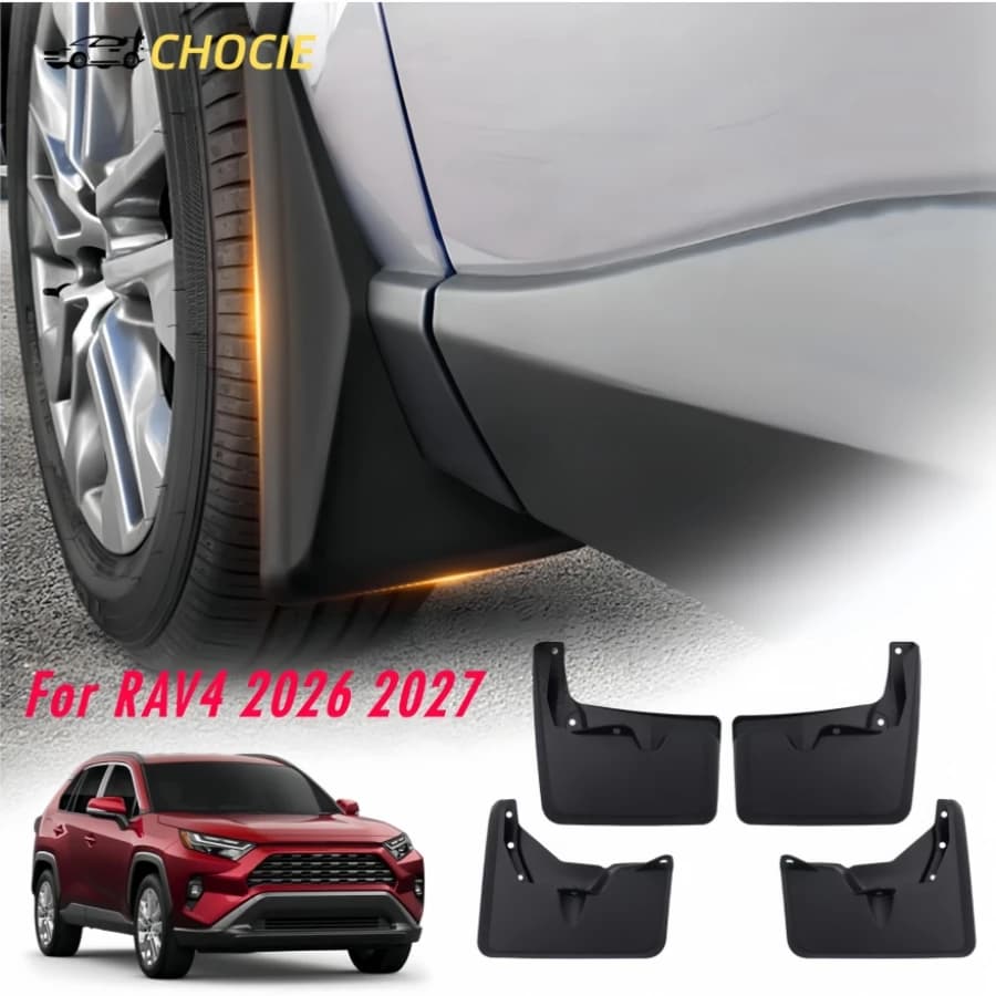 Splash Guards for Toyota RAV4 2026 2027 XA60 Front & Rear Mud Guards 6th Rav4 LE/XLE/SE/XSE Wheel Protector OE PK389-42T00-TP