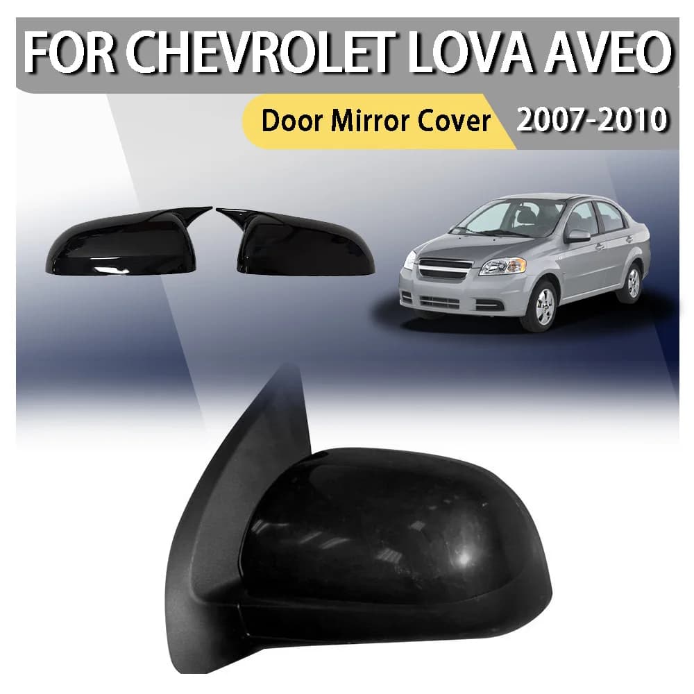 Car Sticker For Chevrolet Lova Aveo 2007 2008 2009 2010 Rearview Side Mirror Cover Wing Cap Exterior Door Rear View Case Trim
