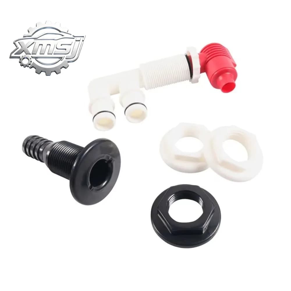Drain Valve Aerator Kit 3/4 Inch Port Fishing Boat Live Fish Tank Marine Drain& Aerator Valve Combination