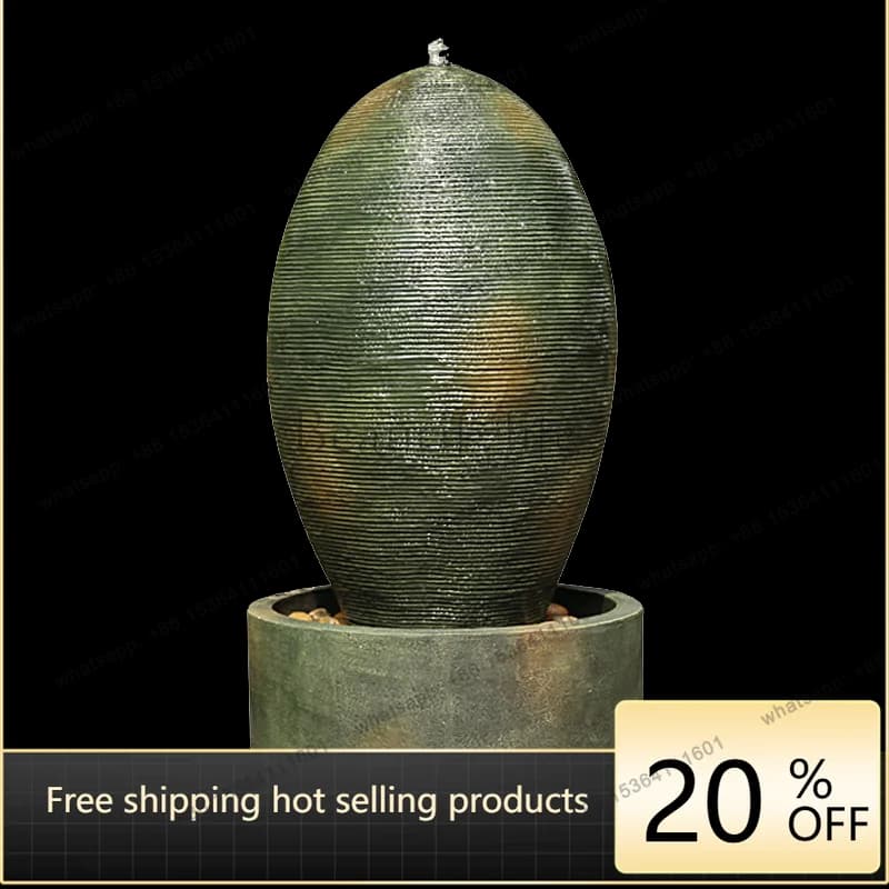 Store opening, large-scale creative flowing water gifts, stone ornaments, lucky fountains, floor-to-ceiling bonsai
