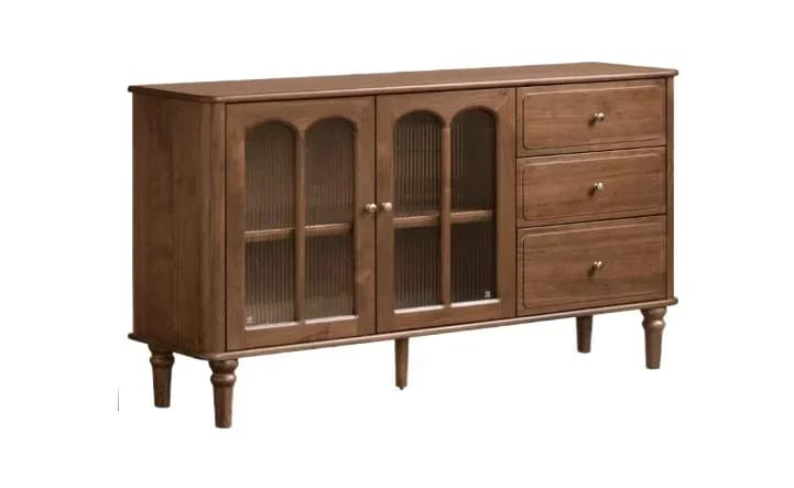 CV solid wood dining side cabinet American retro restaurant storage household cabinet