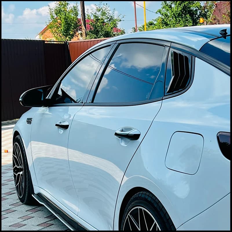 Car Styling For Kia Optima 2011-2019 K5 Sedan Rear Quarter Window Scoop Louver Vent Cover Trim Decorative Auto Parts Accessories