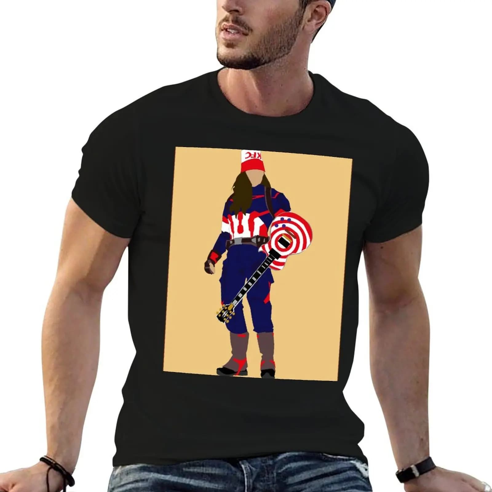 captain buckethead T-Shirt funny meme t-shirts anime tshirt funny t shirts men