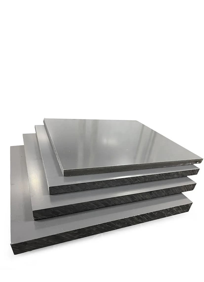 3-20mm Gray PVC Board 100X200/200x200/300x300mm DIY Plastic Hard Board